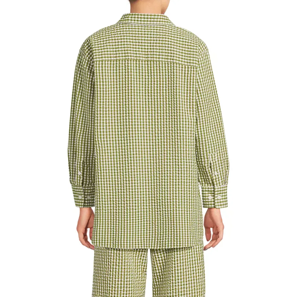 Women's Oversized Seersucker Shirt