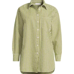 Women's Oversized Seersucker Shirt