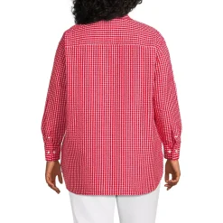 Women's Oversized Seersucker Shirt