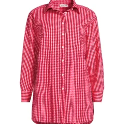 Women's Oversized Seersucker Shirt