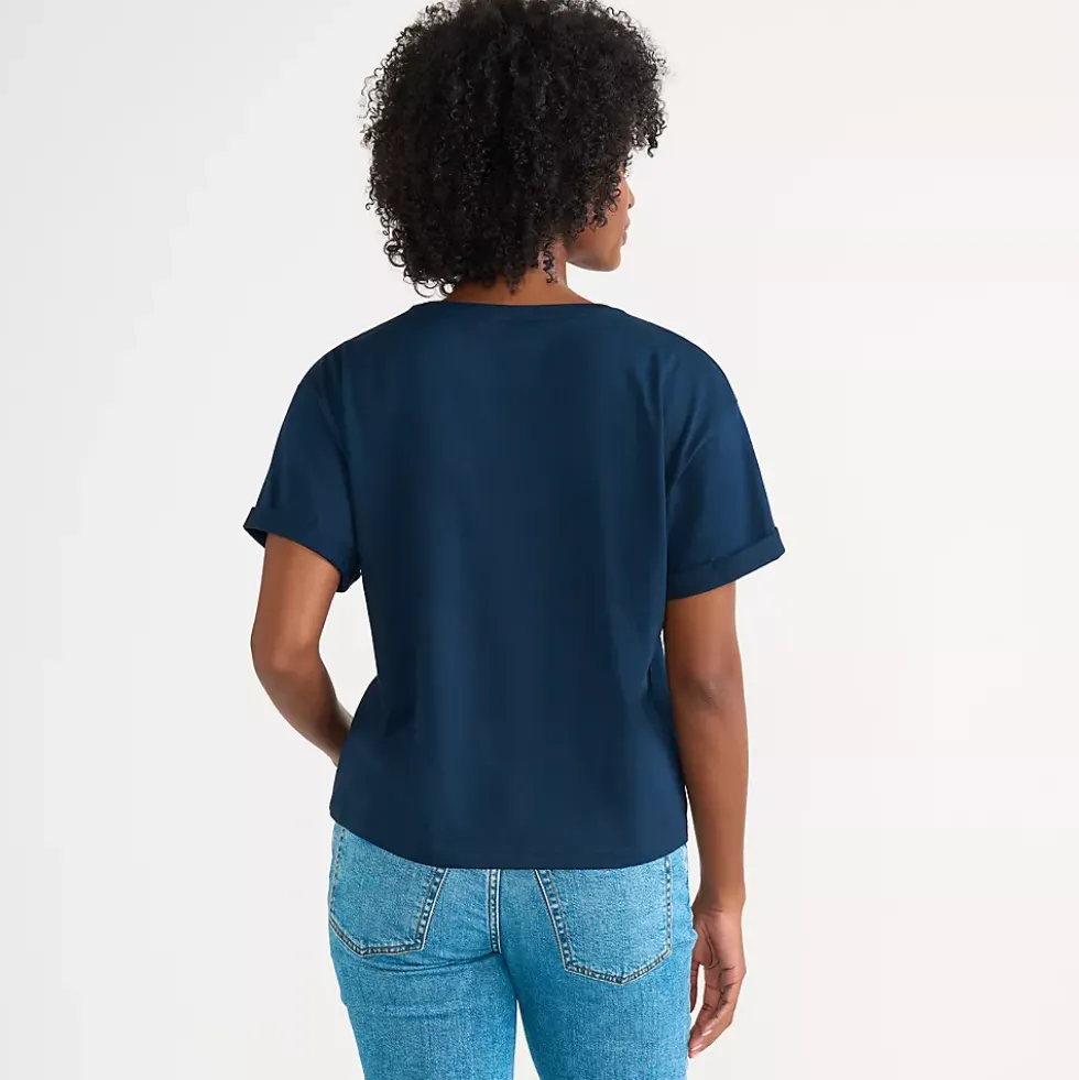 Women's Oversized Supima Short Sleeve Crew Neck T-Shirt