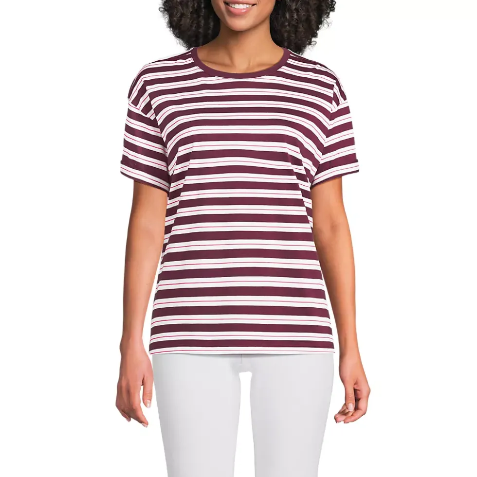 Women's Oversized Supima Short Sleeve Crew Neck T-Shirt