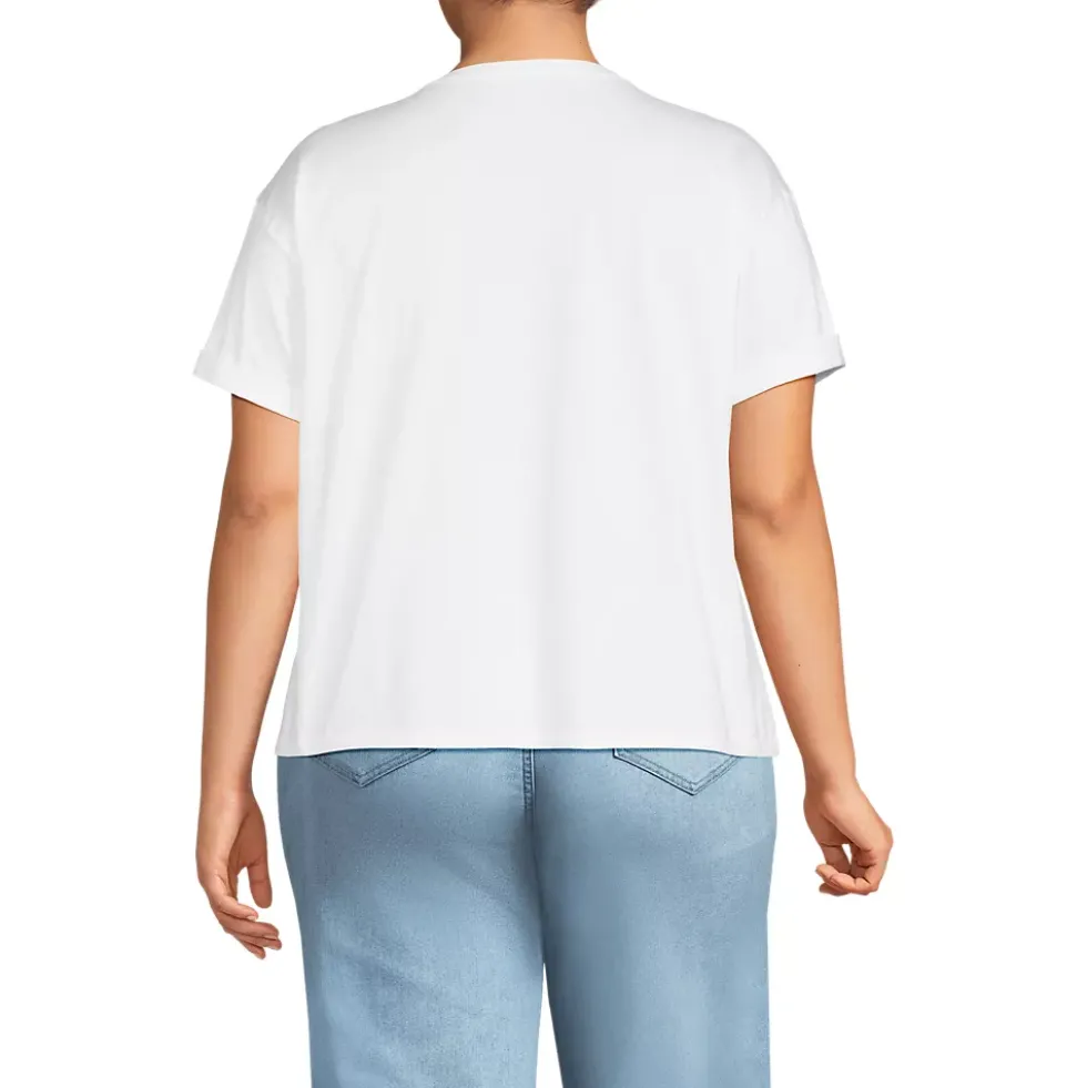 Women's Oversized Supima Short Sleeve Crew Neck T-Shirt