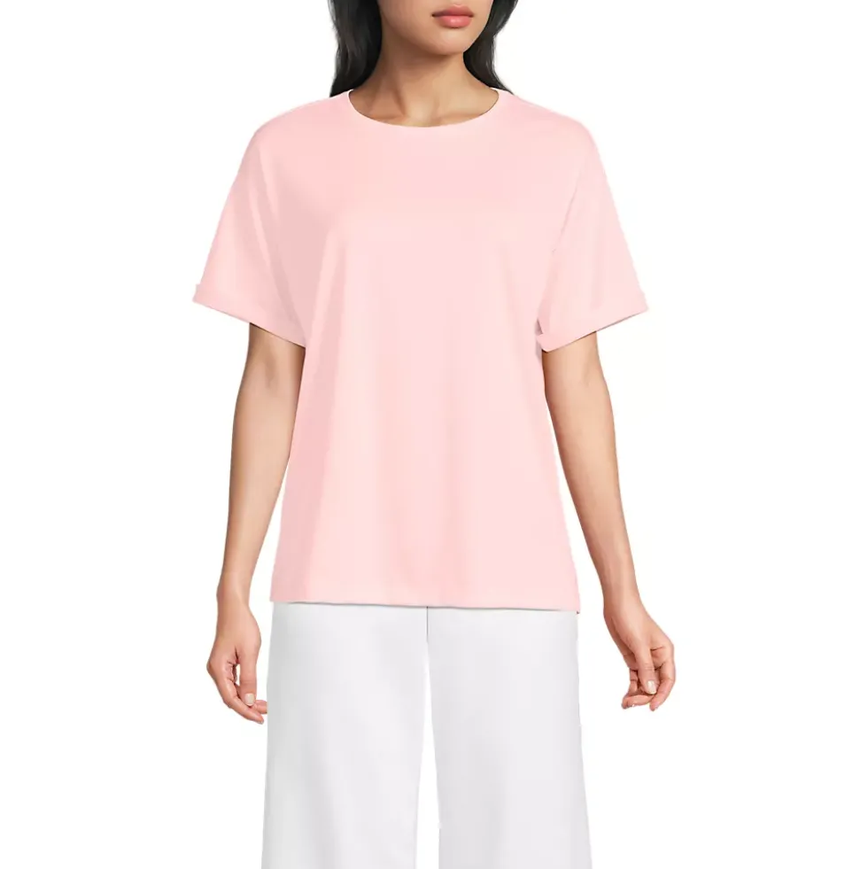Women's Oversized Supima Short Sleeve Crew Neck T-Shirt