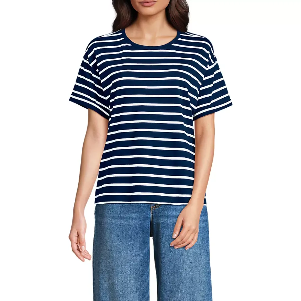 Women's Oversized Supima Short Sleeve Crew Neck T-Shirt