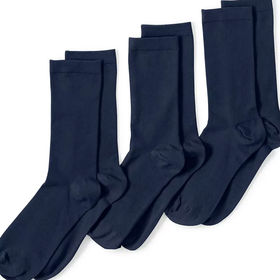 Women's 3-Pack Everyday Basic Crew Socks