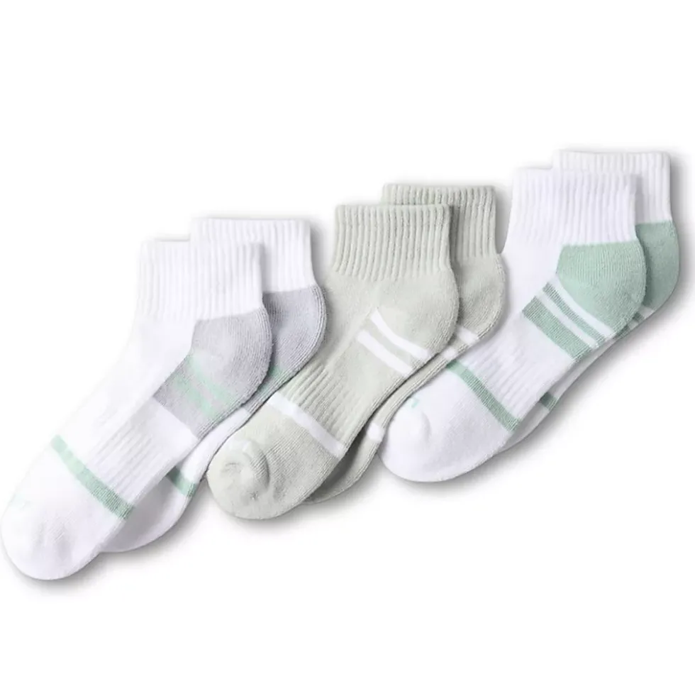 Women's Performance Cushion Quarter Crew Socks 3 Pack
