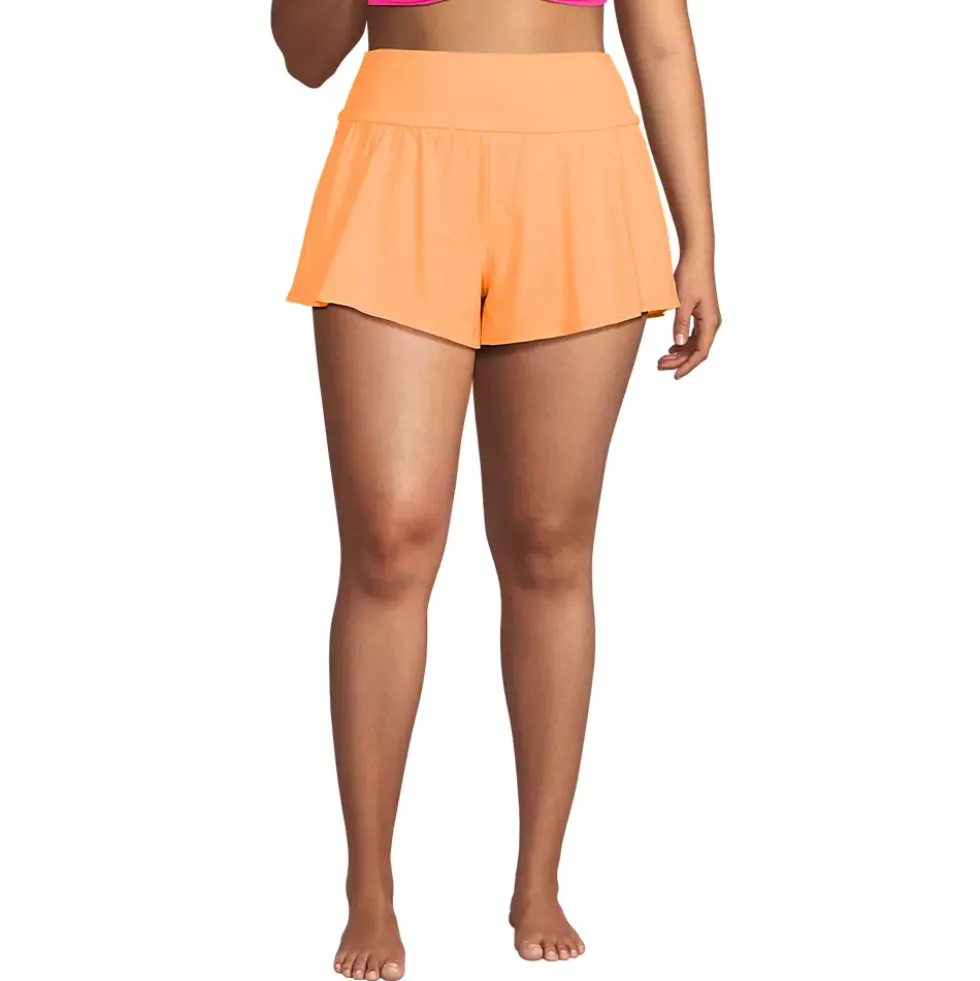 Women's 3" Pinchless Flutter Swim Short with Panty