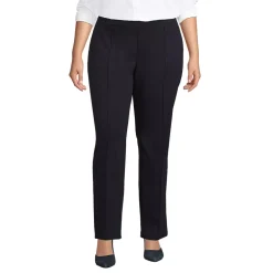 Women's Pintuck Straight Leg Ponte Pants