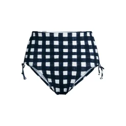 Women's Pique High Waisted Adjustable Bikini Bottoms