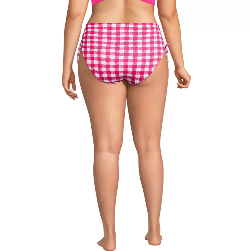 Women's Pique High Waisted Adjustable Bikini Bottoms