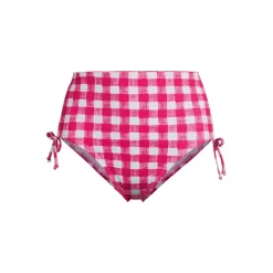 Women's Pique High Waisted Adjustable Bikini Bottoms