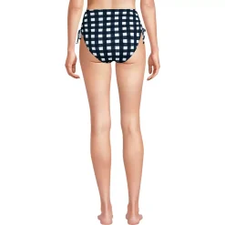 Women's Pique High Waisted Adjustable Bikini Bottoms