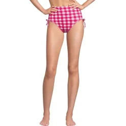 Women's Pique High Waisted Adjustable Bikini Bottoms
