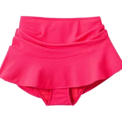 Women's Pique Ruffle Hem Mini Swim Skirt
