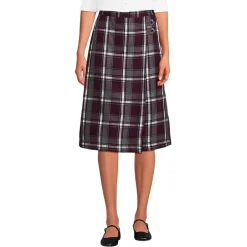 Women's Plaid A-line Skirt Below The Knee