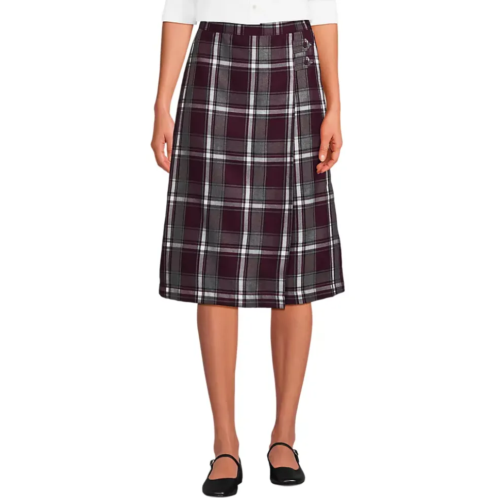 Women's Plaid A-line Skirt Below The Knee