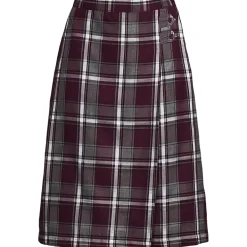 Women's Plaid A-line Skirt Below The Knee