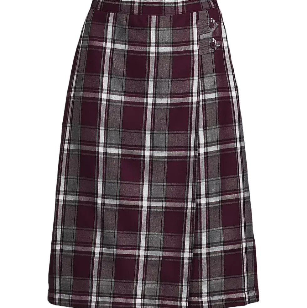Women's Plaid A-line Skirt Below The Knee