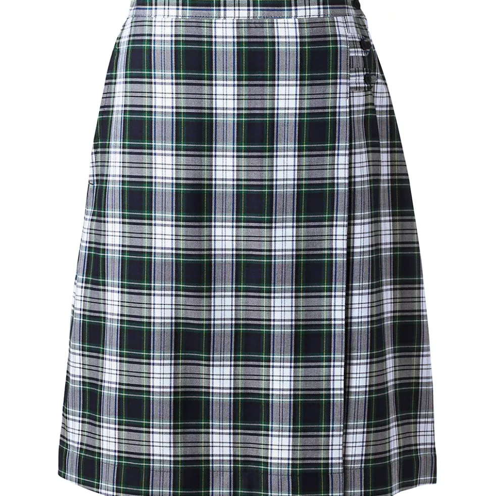 Women's Plaid A-line Skirt Below the Knee