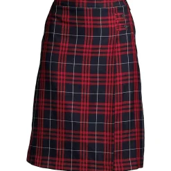 Women's Plaid A-line Skirt Below the Knee