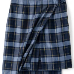 Women's Plaid A Line Tab Skort Top of Knee