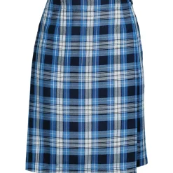 Women's Plaid A Line Tab Skort Top of Knee