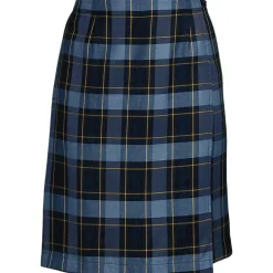 Women's Plaid A Line Tab Skort Top of Knee