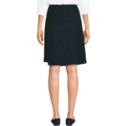 Women's Plaid A Line Tab Skort Top of Knee