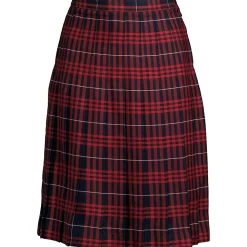 Women's Plaid Pleated Skirt Below the Knee