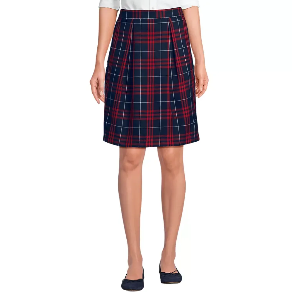 Women's Plaid Skort Top of Knee