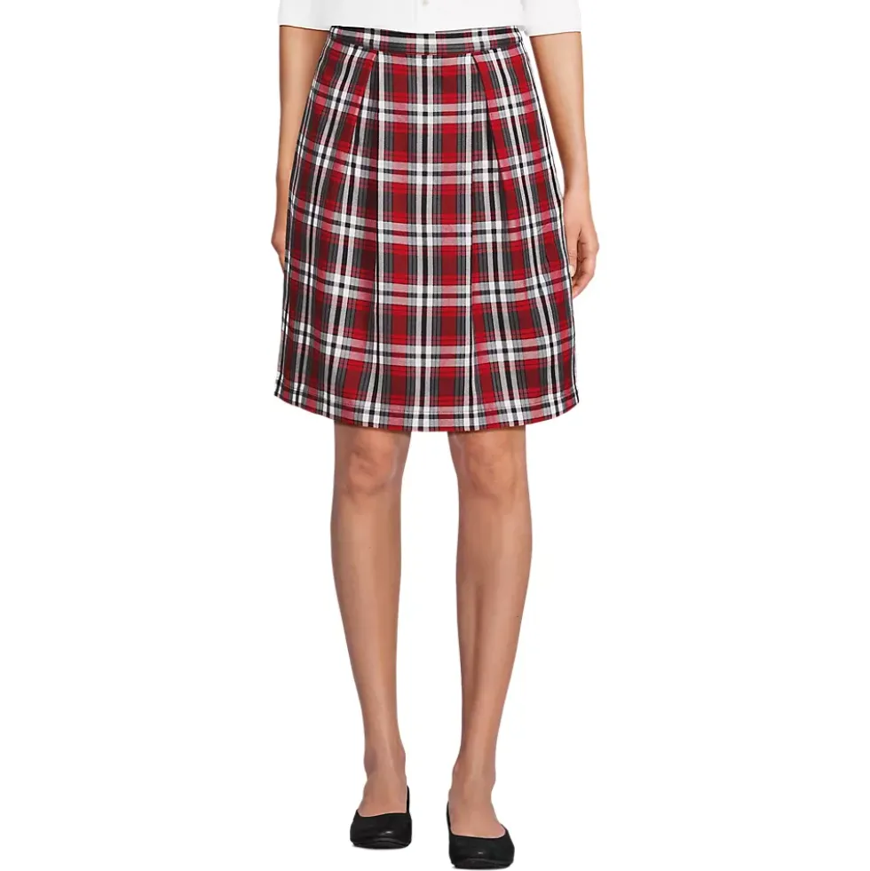 Women's Plaid Skort Top of Knee