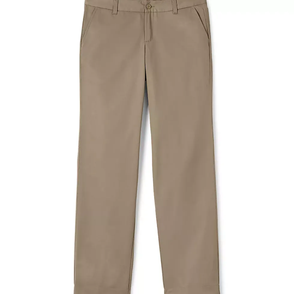 Women's Plain Front Blend Chino Pants