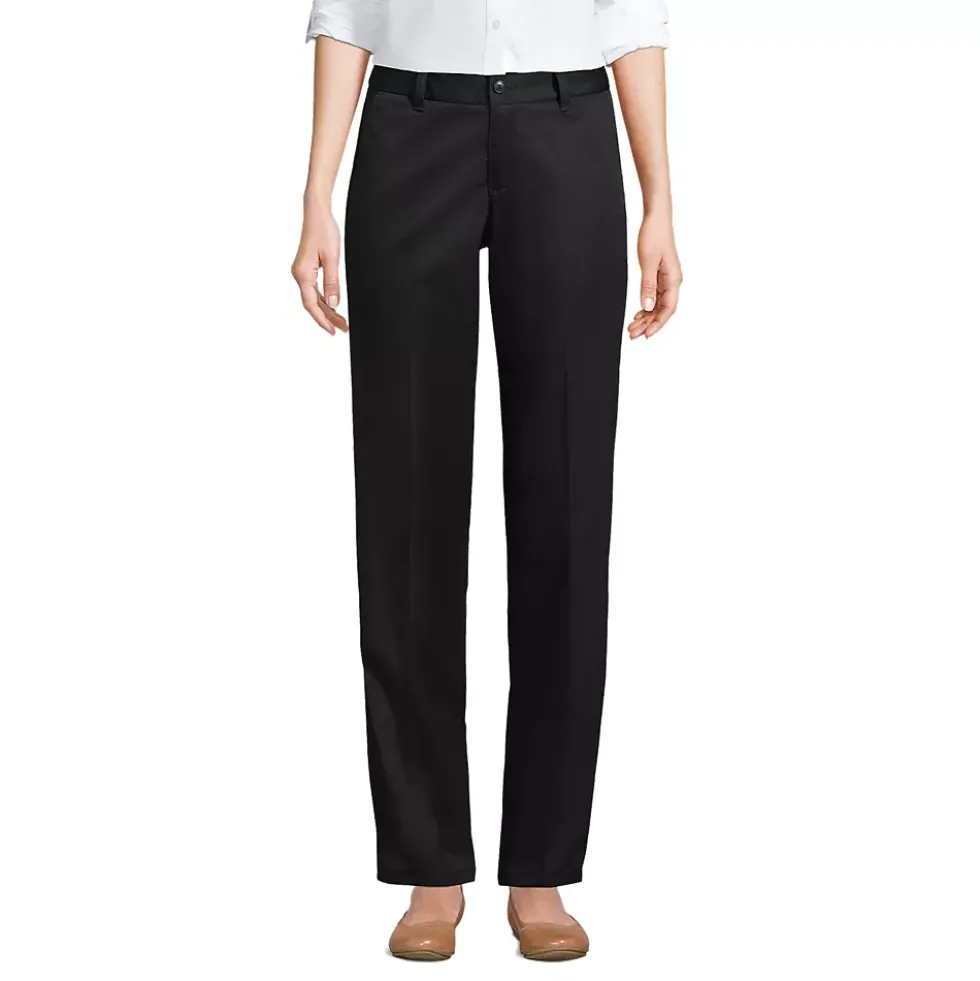 Women's Plain Front Blend Chino Pants