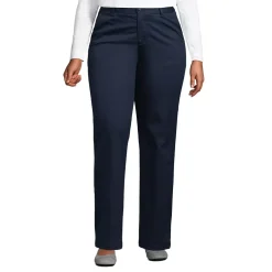 Women's Plain Front Blend Chino Pants