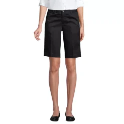 Women's Plain Front Blend Chino Shorts