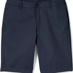 Women's Plain Front Blend Chino Shorts