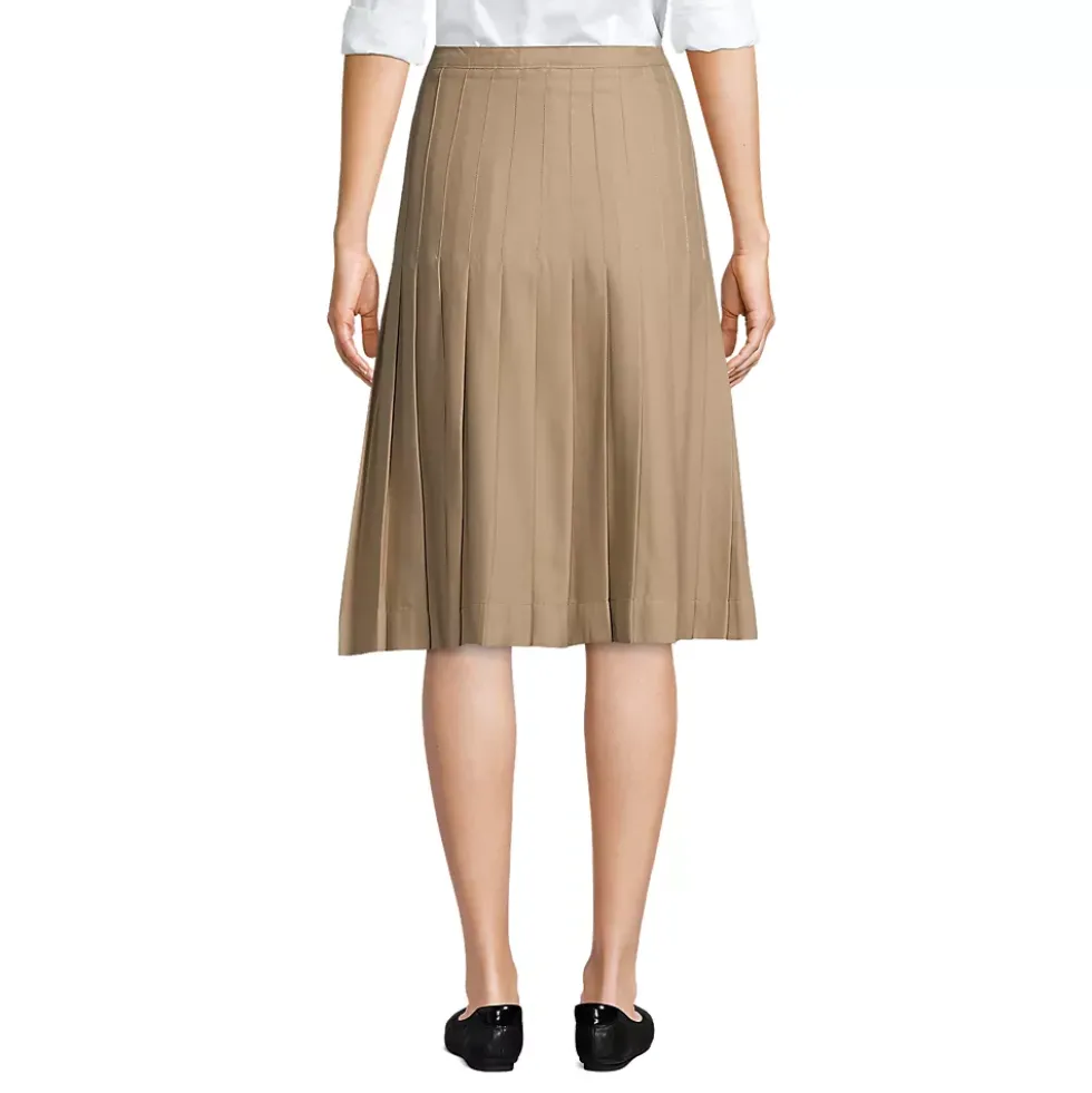 Women's Pleated Skirt Below the Knee