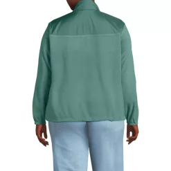 Women's Plus Size Anyweather Fleece Half Zip Pullover