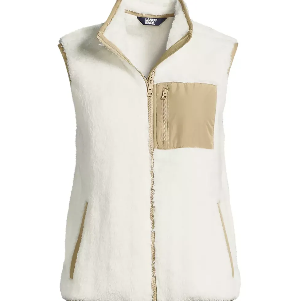 Women's Plus Size Cozy Sherpa Fleece Vest