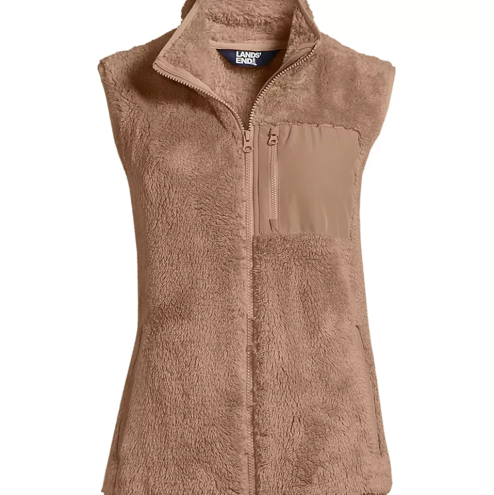 Women's Plus Size Cozy Sherpa Fleece Vest
