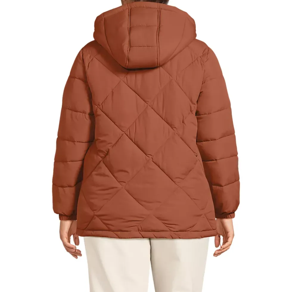 Women's Plus Size FeatherFree Insulated Diamond Quilted Jacket