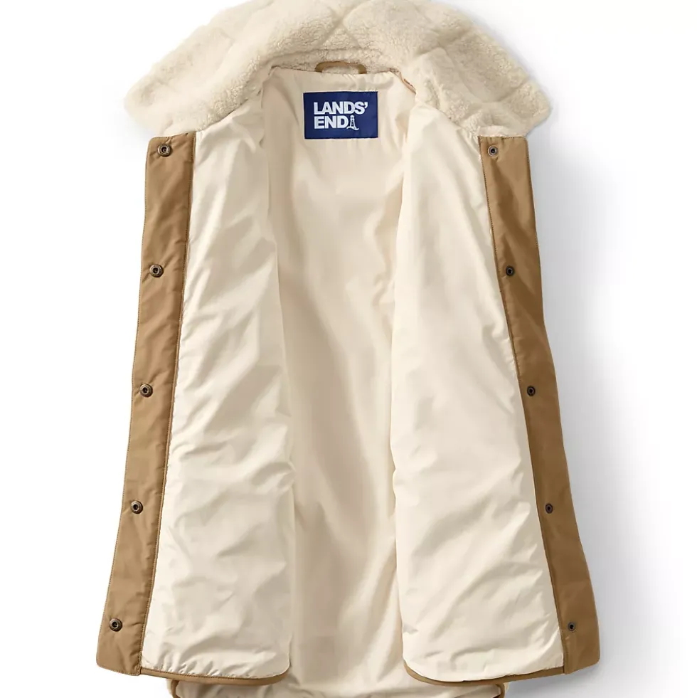 Women's Plus Size Fleece Sherpa Quilted Jacket