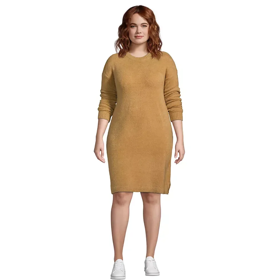 Women's Plus Size Lounge Crew Neck Dress Slounge