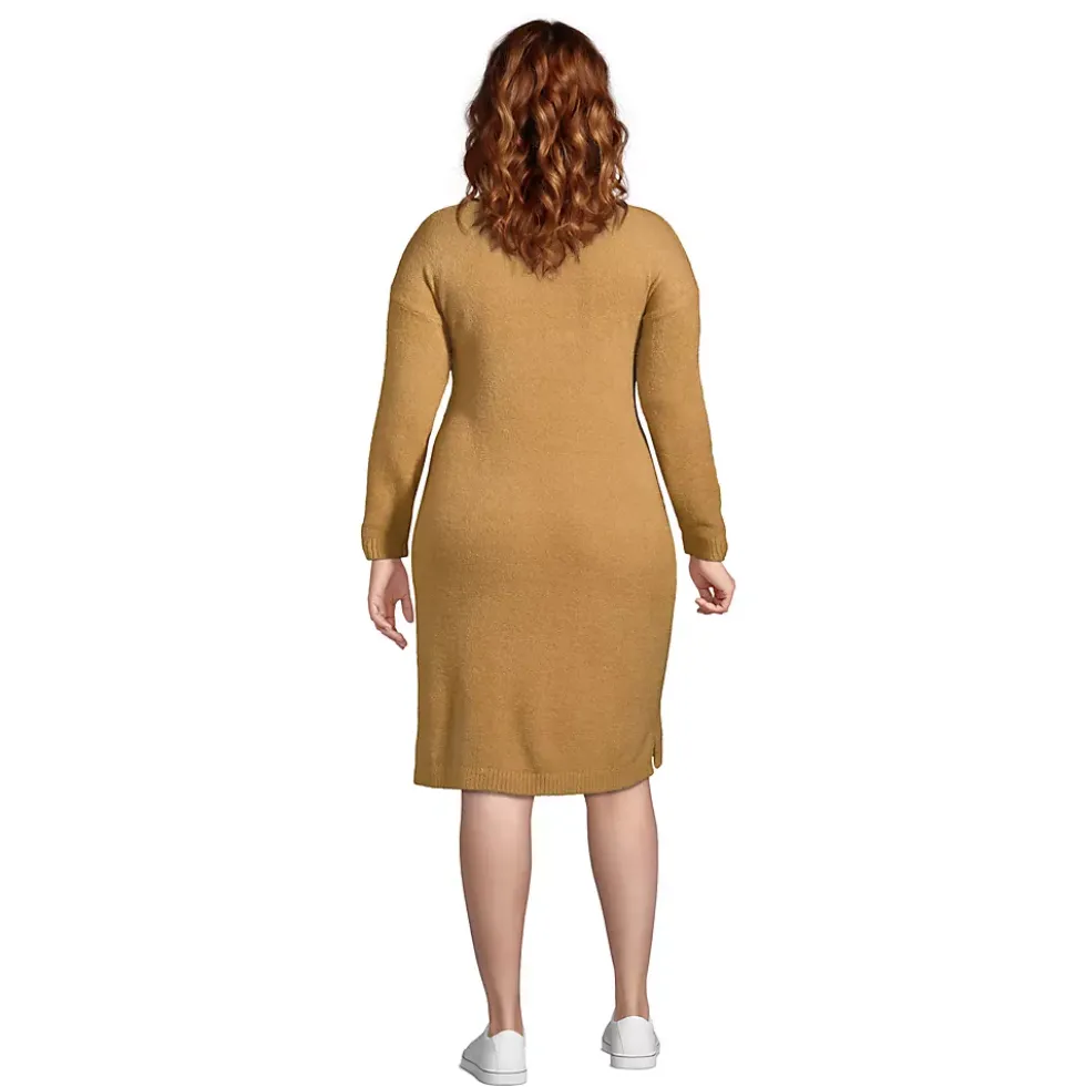 Women's Plus Size Lounge Crew Neck Dress Slounge