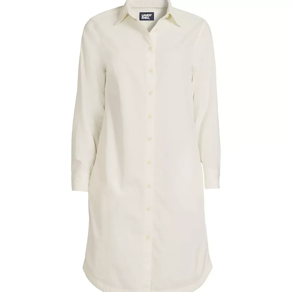 Women's Plus Size Pinwale Cord Button Front Dress
