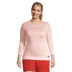 Women's Plus Size Reversible 3/4 Sleeve Top
