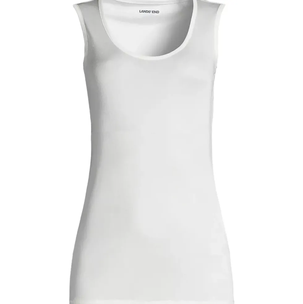 Women's Plus Size Silk Interlock Thermal Long Underwear Base Layer Tank Top