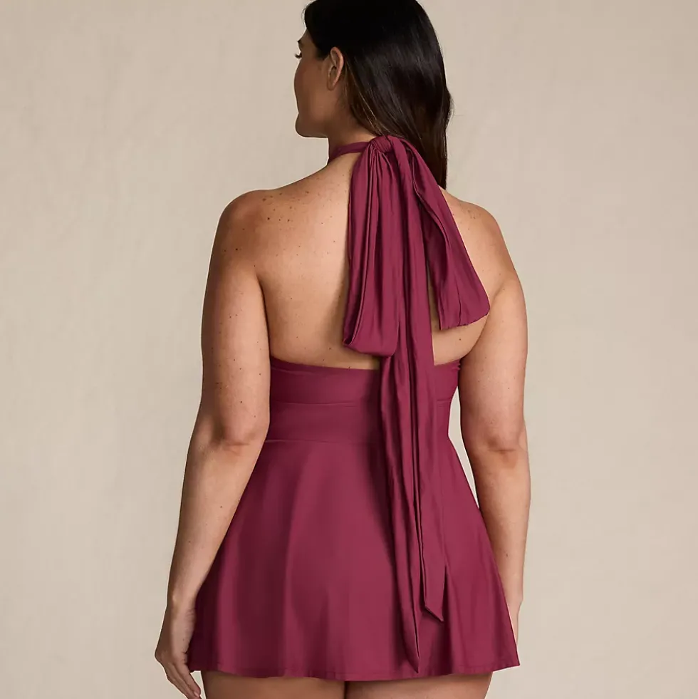 Women's Plus Size SlenderSuit Multi Way Swim Dress One Piece Swimsuit