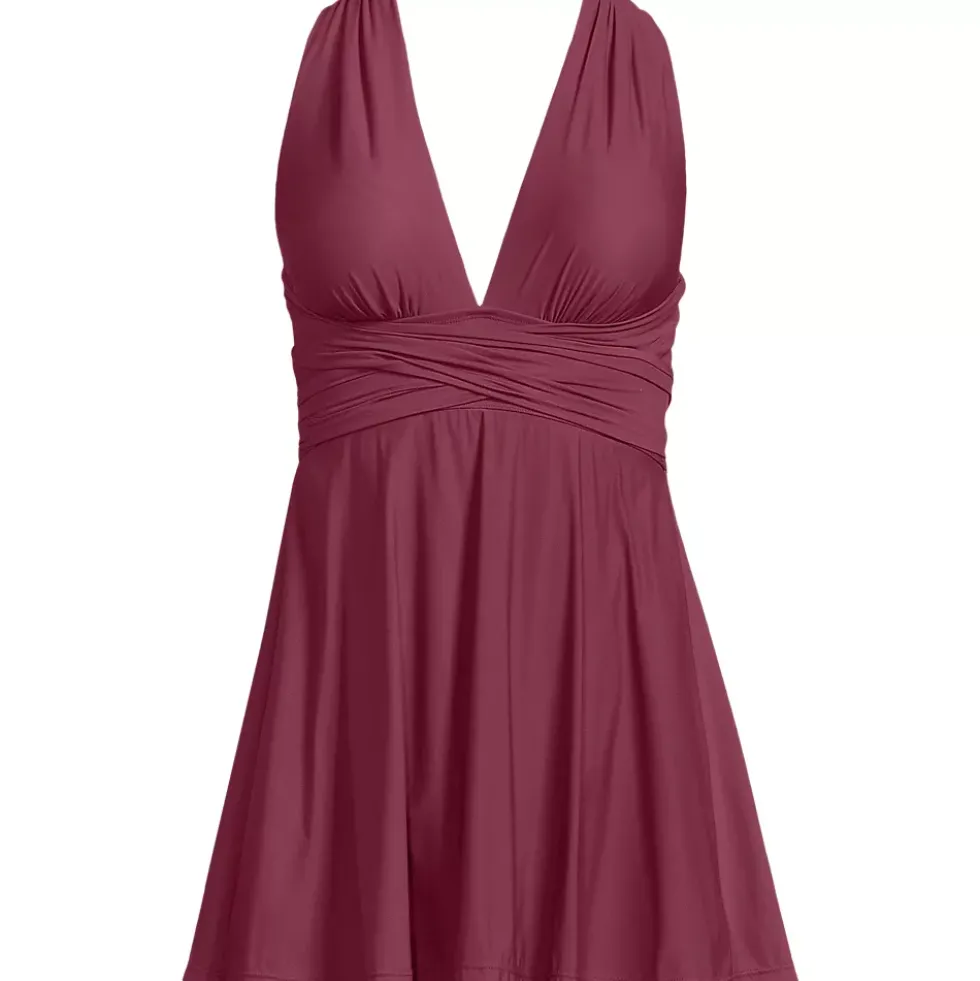 Women's Plus Size SlenderSuit Multi Way Swim Dress One Piece Swimsuit